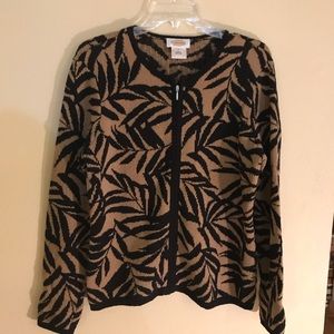 Talbots zip front sweater/jacket/cardigan